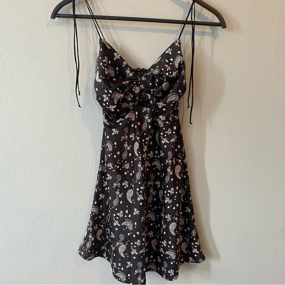 NWT For Love & Lemons Paisley Mini Dress - Picture 2 of 10